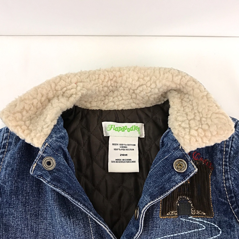 Jean Jacket Sz 24M Flapdoodles King of the Castle - Picture 3 of 6